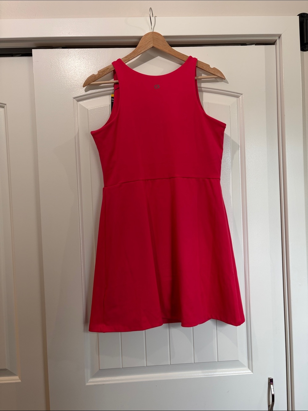 GAP Bright Red V-Neck Sleeveless Mini Dress - Picture 3 of 10